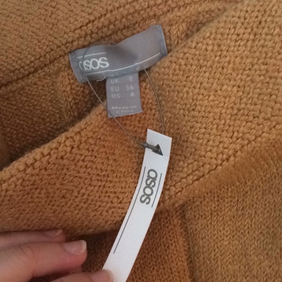 NWT chunky camel knit midi skirt - Picture 3 of 4